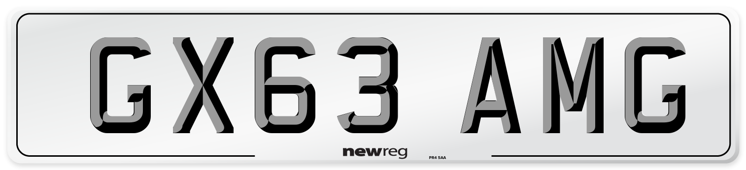 GX63 AMG Number Plate from New Reg